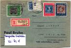 BRD Bund 113-115 auf Brief als Mischfrankatur Satzbrief -