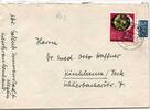BRD Bund 142 auf Brief als Einzelfrankatur -