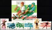 Laos Laos 1210-1215 und Block 133 postfrisch Olympische Spiele MiNr. 1210-1215 und Block 133 postfrisch Olympische Spiele -