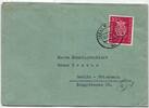 BRD Bund 122 auf Brief als Einzelfrankatur -