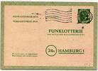 BRD FP3 als Ganzsache Funklotterie Postkarte -