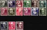 DDR DDR 327-341 gestempelt Bedarfsstempel, teils geprüft bzw. Altsignatur MiNr. 327-341 gestempelt Bedarfsstempel, teils geprüft bzw -