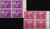 DDR DDR 248-249 postfrisch als 4er Blöcke, Bogenrand rechts MiNr. 248-249 postfrisch als 4er Blöcke, Bogenrand rechts -