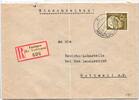 BRD 191 auf Brief als Einzelfrankatur Einschreiben -