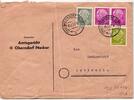 BRD 177, 179, 182 auf Brief als Mischfrankatur Inlandsbrief -