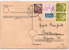 BRD S13, 180 auf Postkarte als Mischfrankatur Inlandsbrief -