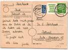 BRD 183 auf Postkarte als Einzelfrankatur Zusammendruck -