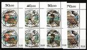 BRD Bund BRD Bund 1539-1542 KBWZ gestempelt KBWZ auf 2ter Marke MiNr. 1539-1542 KBWZ gestempelt KBWZ auf 2ter Marke -
