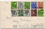Alliierte Besetzung 918, 922, 955 u.a. auf Brief Am. Brit. Zone ZF -