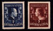 Liechtenstein Liechtenstein 304 B-305 B postfrisch Fürstenpaar gez. L 14 3/4 MiNr. 304 B-305 B postfrisch Fürstenpaar gez. L 14 3/4 -