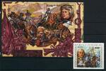 Zentralafrika Zentralafrika 1393 + Block 471 postfrisch franz. Revolution MiNr. 1393 + Block 471 postfrisch franz. Revolution -