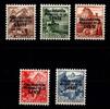 Schweiz Internationale Organisation (OMS/WHO) Schweiz Internationale Organisation (OMS/WHO) 1-5 postfrisch MiNr. 1-5 postfrisch -