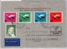 BRD Bund 205-208 auf Brief Lufthansa Erstflug -