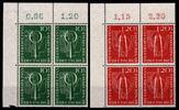 BRD Bund BRD Bund 217-218 postfrisch 4er Block vom Eckrand MiNr. 217-218 postfrisch 4er Block vom Eckrand -
