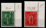 BRD Bund BRD Bund 217-218 postfrisch vom Eckrand MiNr. 217-218 postfrisch vom Eckrand -