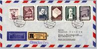 Österreich 989-993 u.a. auf Brief Sammlerbrief mit Aufgabeschein -