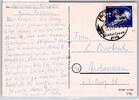 DDR 246 auf Postkarte als Einzelfrankatur portogerecht -