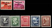 Island Island Jahrgang 1953 postfrisch mit Mi.Nr.: 285-291 MiNr. Jahrgang 1953 postfrisch mit Mi.Nr.: 285-291 -