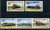 Zentralafrika Zentralafrika 1026-1030 postfrisch Eisenbahn Lokomotive MiNr. 1026-1030 postfrisch Eisenbahn Lokomotive -