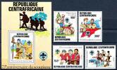 Zentralafrika Zentralafrika 807-810 + Block 163 postfrisch Pfadfinder MiNr. 807-810 + Block 163 postfrisch Pfadfinder -
