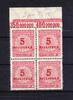 Deutsches Reich Deutsches Reich 317AP OR B postfrisch als Vierereinheit MiNr. 317AP OR B postfrisch als Vierereinheit -