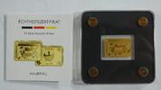 Goldbarren Motiv 30 Jahre Dt. Einheit, 999er Gold 1/500 oz,mit Zertifikat -