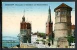 AK Düsseldorf Burgplatz mit Lambertus und Schlossturm 1924 gebraucht -