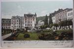 AK Marienbad Franz Joselplatz mit Hotel Egeriänder 1904 gebraucht -