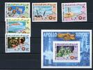 Mauretanien Mauretanien Block 13B und MiNr. 522-526 B postfrisch Raumfahrt MiNr. Block 13B und MiNr. 522-526 B postfrisch Raumfahrt -