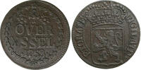 Nederland Duit Duit 1753 Overijssel -