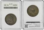 US Half Dollar 1838 Bust Silver Half Dollar Reeded Edge AU53 ANACS None -