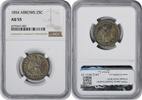 US Quarter 1854 Liberty Seated Silver Quarter AU55 NGC None -