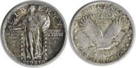 US Quarter 1921 Standing Liberty Silver Quarter AU Uncertified #937 -