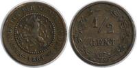 US 1883 Netherlands 1/2 Cent KM109.1 VF Uncertified #127 -