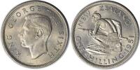 US 1951 New Zealand 1 Shilling KM17 BU Uncertified #148 -