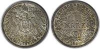 US 1908 J Germany 1 Mark KM14 AU Uncertified #931 -