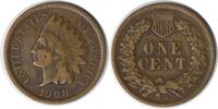 US Cent 1908-S Indian Cent F Uncertified #1051 None -