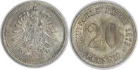 US 1873 G Germany 20 Pfennig KM5 BU Uncertified #114 -