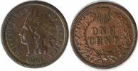US Cent 1881 Indian Cent VF Uncertified None -