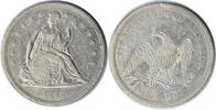 US Dollar 1840 Liberty Seated Silver Dollar AU Uncertified #313 None -