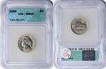 US Nickel 1956 Jefferson Nickel Triple Die Reverse MS64 ICG -