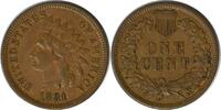 US Cent 1881 Indian Cent EF Uncertified None -