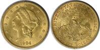 US Twenty Dollar 1904 $20 Gold Liberty Head MS63 Uncertified #235 None -