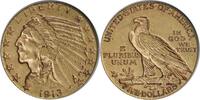US Five Dollar 1913-S $5 Gold Indian EF Uncertified #202 None -