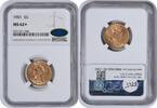 US Five Dollar 1901 $5 Gold Liberty Head MS62+ NGC (CAC) CAC -