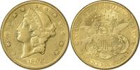 US Twenty Dollar 1900-S $20 Gold Liberty Head AU58 Uncertified #114 None -