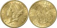US Twenty Dollar 1907 $20 Gold Liberty Head AU58 Uncertified #137 None -