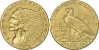 US Two and a Half Dollar 1912 $2.50 Gold Indian AU Uncertified #240 None -