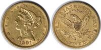 US Five Dollar 1901-S/S $5 Gold Liberty Head RPM FS-501 AU Uncertified #908 None -