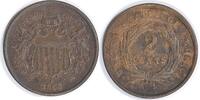 US Two Cent 18/1865 Two Cent Piece FS-1302 EF Uncertified None -